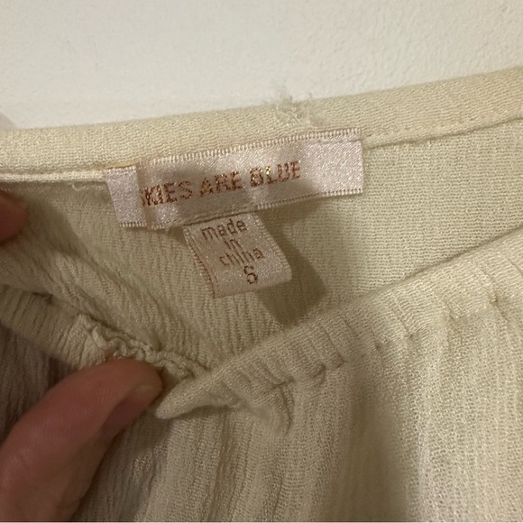 Skies Are Blue Jessie Embroidered Off the Shoulder Top Floral size small - Picture 4 of 4